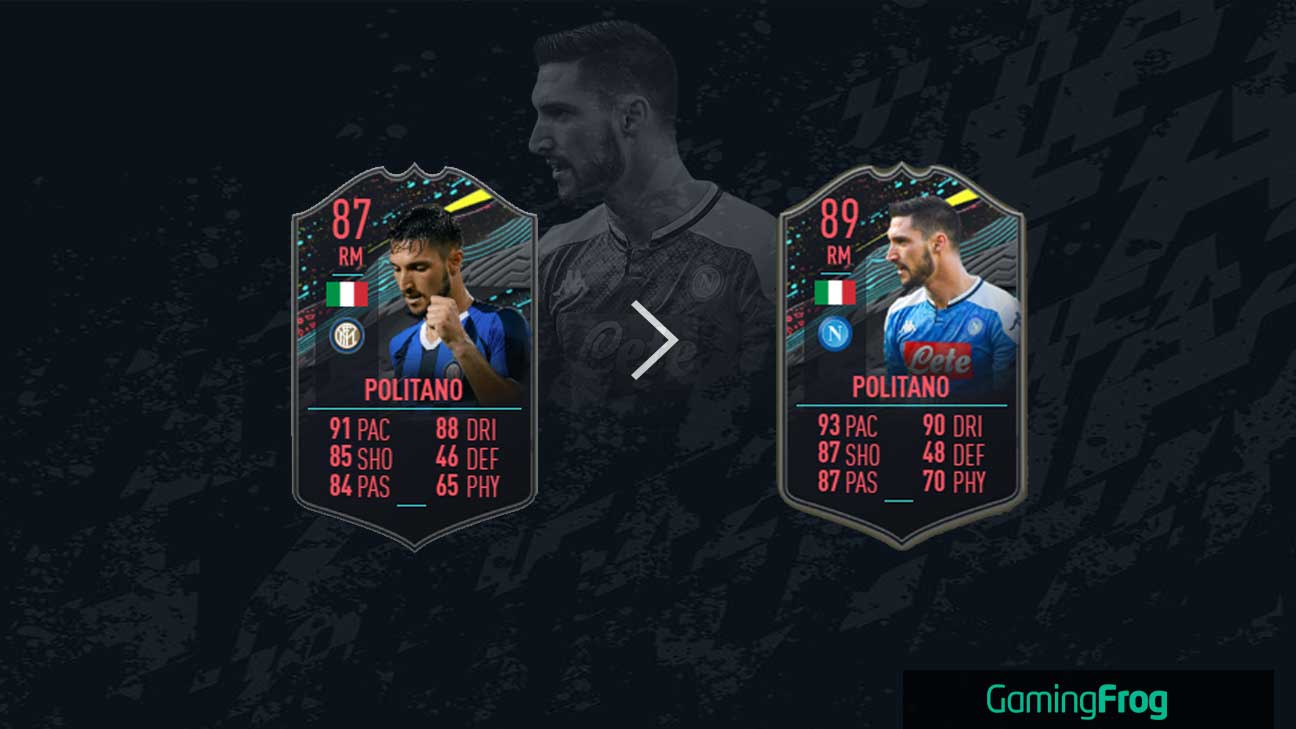 FIFA 20 Ultimate Team Matteo Politano Seria A League Player Upgrade Objective Requirements