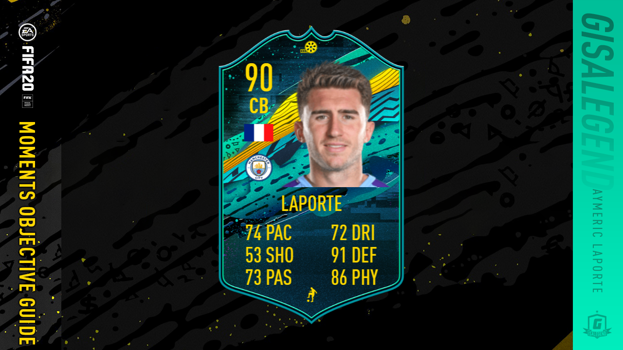 FIFA 20 FUT Laporte Player Moments Objective Requirements