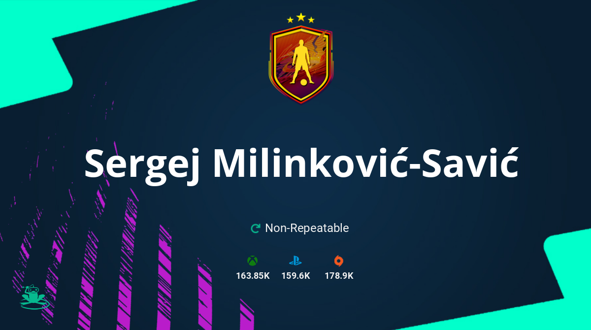 FIFA 21 Sergej Milinković-Savić SBC Requirements & Rewards
