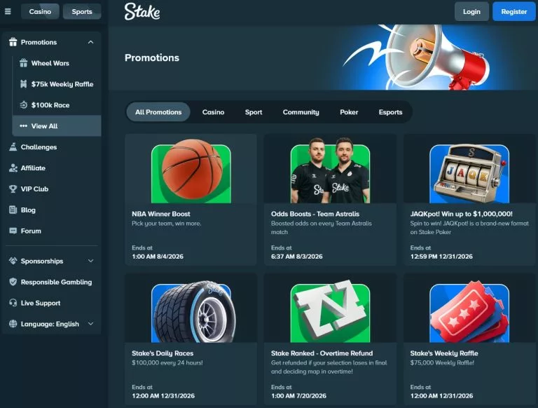 Stake.com Promotions